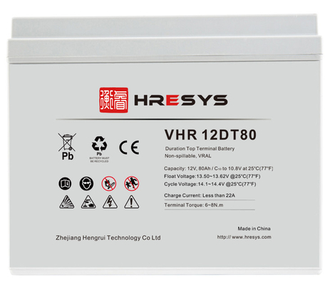 80AH UPS Rechargeable Battery Large Current Discharge Capability