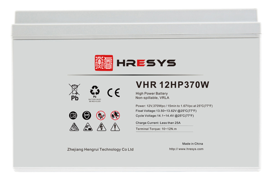 370W High Power 12v AGM Battery  , Data Center UPS Systems Long Cycle Life